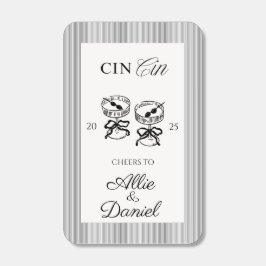 Cin Cin Toast Matchbox with Coupe Glasses