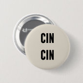 Cin Cin Typography Button (Vorne & Hinten)