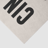 Cin Cin Typography Seidenpapier (Ausschnitt)