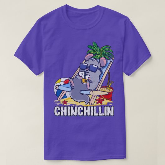Cinchillin Chinchilla Funny Niedlich T-Shirt (Design vorne)