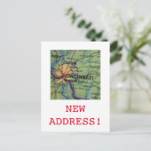 Cincinatti Ankündigung neuer Adresse (Stehend Vorderseite)