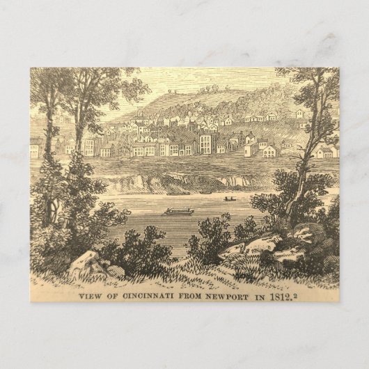 Cincinnati 1812 postkarte (Vorderseite)