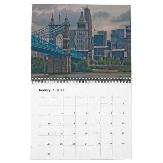 Cincinnati 2015 kalender (Jan 2027)