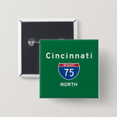 Cincinnati 75 button (Vorne & Hinten)