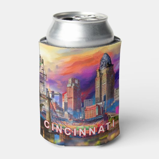 Cincinnati Abstrakte Kunst Dosenkühler (Kanne Vorderseite)