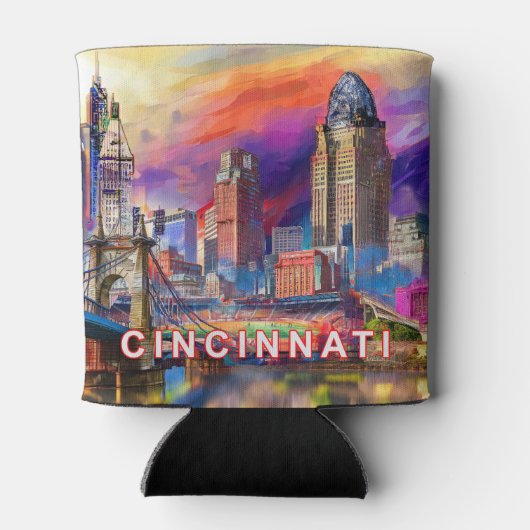 Cincinnati Abstrakte Kunst Dosenkühler (Rückseite)