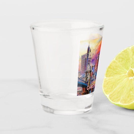 Cincinnati Abstrakte Kunst Schnapsglas (Links)