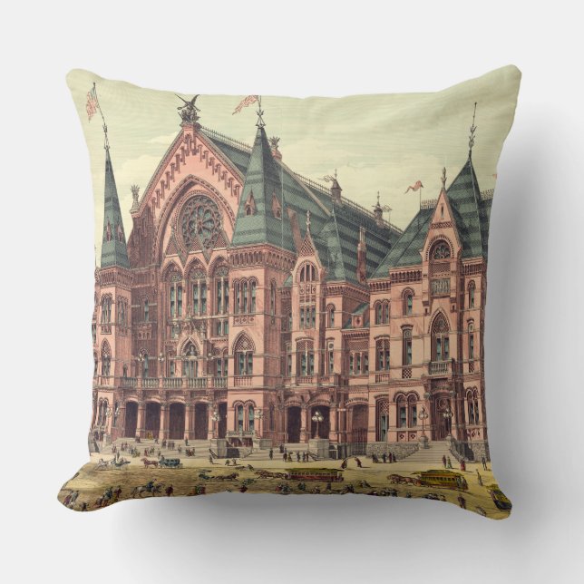 Cincinnati-Auditorium 1879 Kissen (Vorderseite)