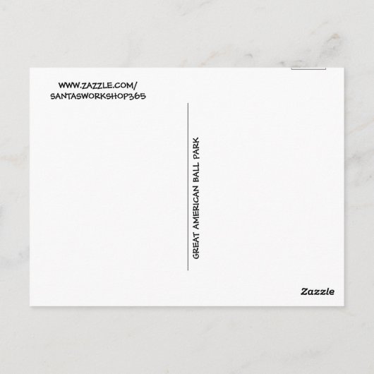 CINCINNATI BALL PARK STADIUM POSTCARDS POSTKARTE (Rückseite)