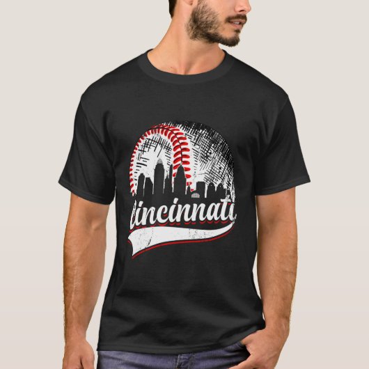Cincinnati Baseball Game Day T-Shirt (Vorderseite)