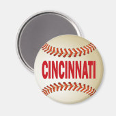 CINCINNATI BASEBALL MAGNET (Vorderseite/Rückseite)