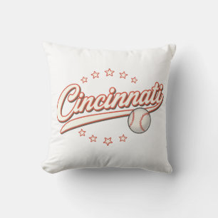 Cincinnati Baseball Vintages Logo - Retro Sports Kissen