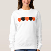 Cincinnati Bengals Herzfußball Sweatshirt (Vorderseite)