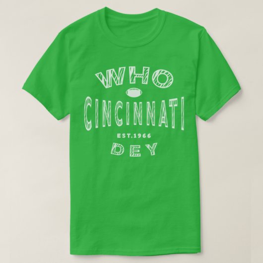 Cincinnati Bengals TShirtCincinnati Who Dey T-Shirt (Design vorne)