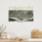 Cincinnati birdseye Karte - 1900 (Henderson) BigMa Poster (Küche)