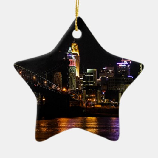 Cincinnati bis zum Nacht Keramikornament (Vorne)