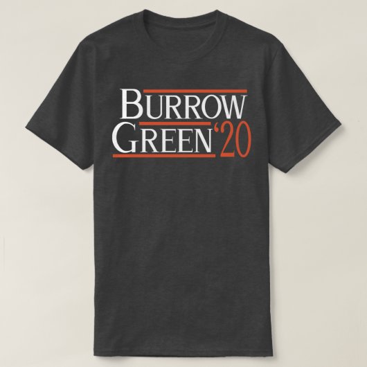 Cincinnati Burrow Green T-Shirt (Design vorne)
