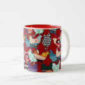 Cincinnati Chickens Red Zweifarbige Tasse (VorderseiteRechts)