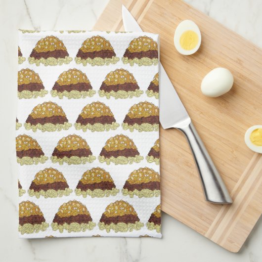 Cincinnati Chili Ohio OH Spaghetti Chili Food Geschirrtuch (Viertel Falte)