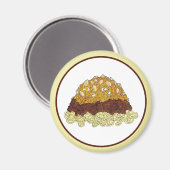 Cincinnati Chili Ohio OH Spaghetti Chili Food Magnet (Vorderseite/Rückseite)