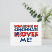 CINCINNATI City Designs Postkarte (Stehend Vorderseite)
