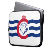 Cincinnati City Flag Laptop-Sieb Laptopschutzhülle (Vorderseite Links)
