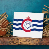 Cincinnati City Flag Plaque Fotoplatte (Seite)