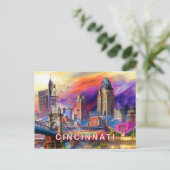 Cincinnati Collvable Postkarte (Stehend Vorderseite)