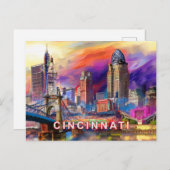 Cincinnati Collvable Postkarte (Vorne/Hinten)