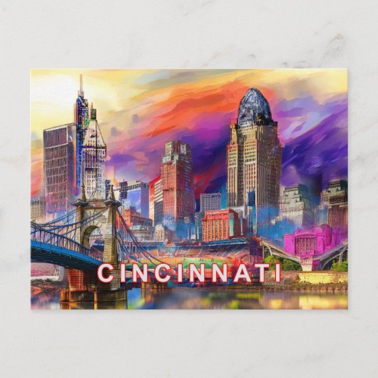 Cincinnati Collvable Postkarte (Vorderseite)