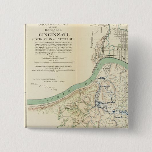 Cincinnati, Covington, Newport Button (Vorderseite)