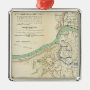 Cincinnati, Covington, Newport Ornament Aus Metall