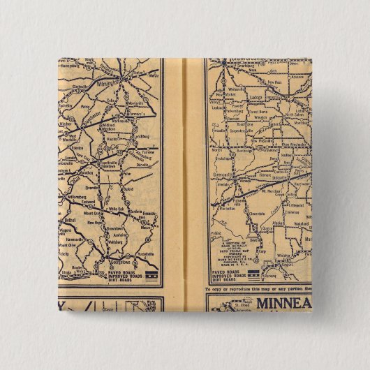 Cincinnati, Detroit, Indianapolis Button (Vorderseite)