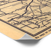 Cincinnati, Detroit, Indianapolis Poster (Ecke)