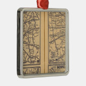 Cincinnati, Detroit, Indianapolis Silbernes Ornament (Rechts)