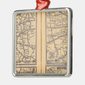 Cincinnati, Detroit, Indianapolis Silbernes Ornament (Links)