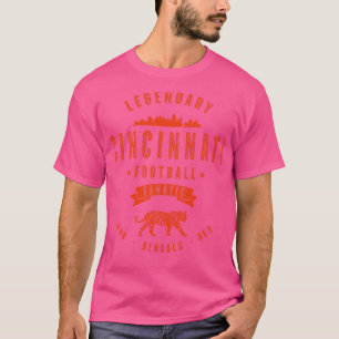 Cincinnati Fanatiker Vintage Orange Text T-Shirt