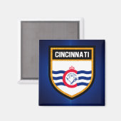 Cincinnati-Flagge Magnet (Vorderseite/Rückseite)