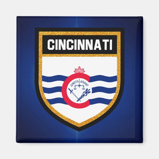 Cincinnati-Flagge Magnet (Vorne)