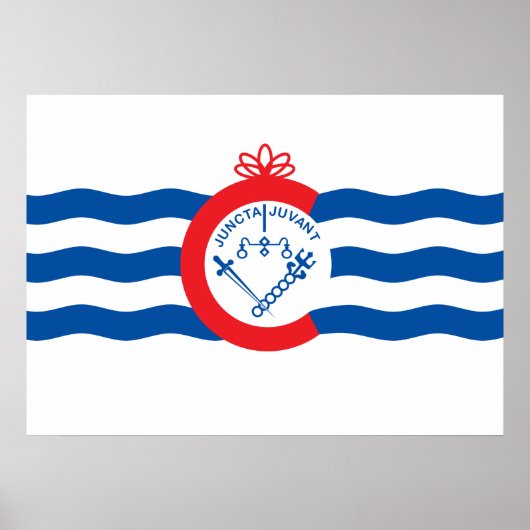 Cincinnati-Flagge Poster (Vorne)