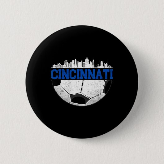 Cincinnati Fußball bedrängte Cincy nati Button (Vorderseite)