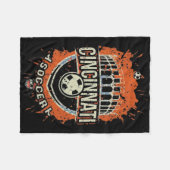Cincinnati Fußball Fleecedecke (Vorderseite (Horizontal))
