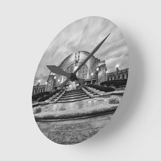 Cincinnati Gewerkschaft Terminal Runde Wanduhr (Winkel)