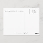 Cincinnati Herbstfest Jugendstil Postkarte (Rückseite)