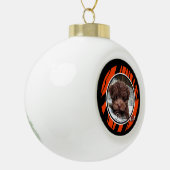 Cincinnati-Hundefan anpassbar Keramik Kugel-Ornament (Links)
