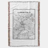 Cincinnati Karte Decke (Vorderseite Vertikal)