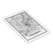 Cincinnati Karte Magnet (Rechte Seite)