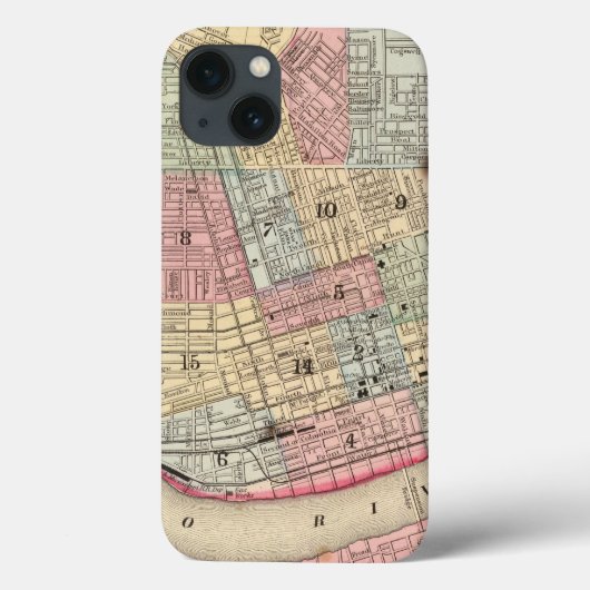 Cincinnati Karte von Mitchell Case-Mate iPhone Hülle (Rückseite)