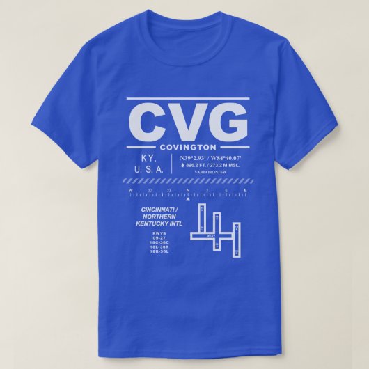 Cincinnati Kentucky Int'l Airport CVG-T - Shirt (Design vorne)