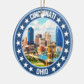 Cincinnati Keramik Ornament (Links)